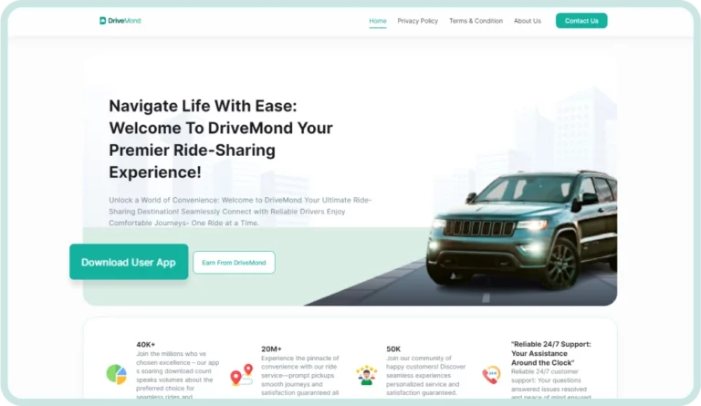 Recursos do site Mobur Business