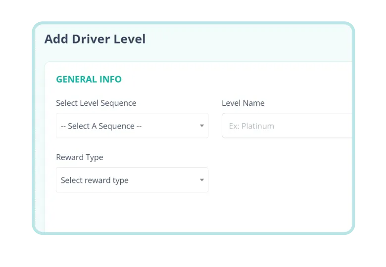 Driver de configuração do painel de administração Mobur Adicionar recursos de nível de driver
