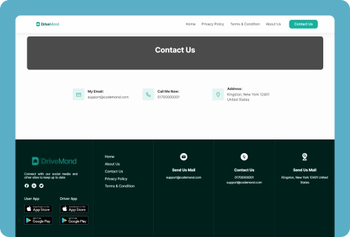Site comercial Mobur Entre em contato conosco Design da página