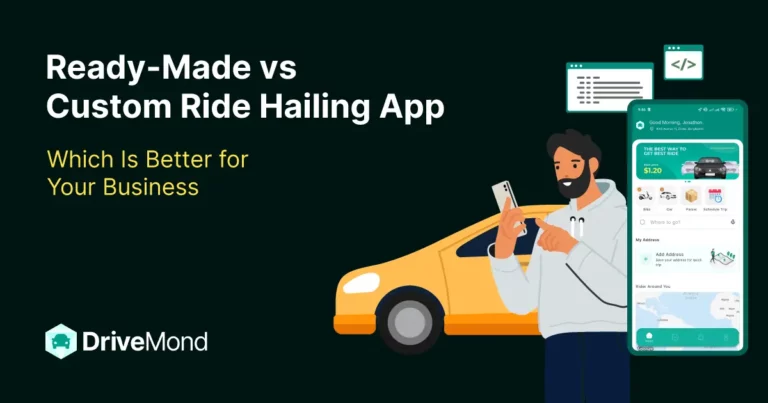 aplicativo de transporte pronto versus personalizado, que é melhor para o seu negócio